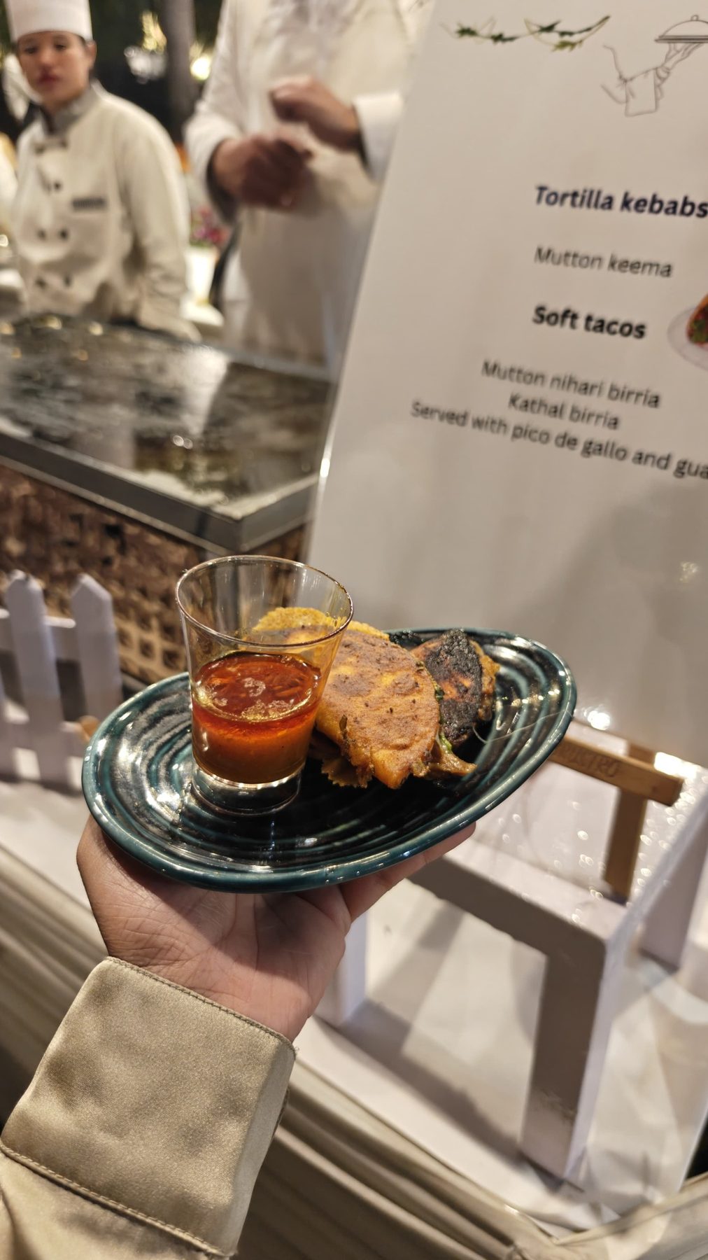 RARA live tortilla kebab station