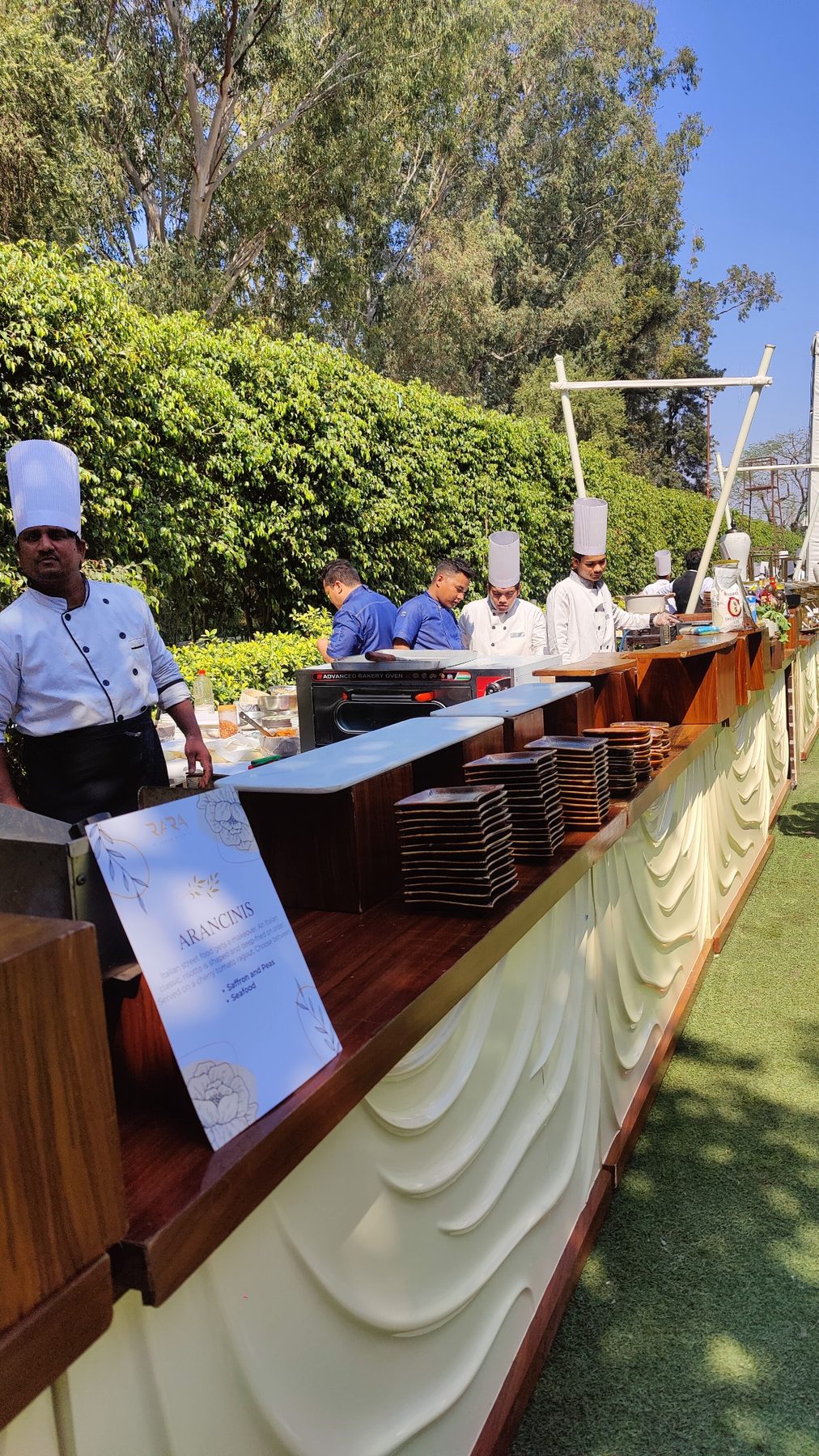 RARA live chef station setup
