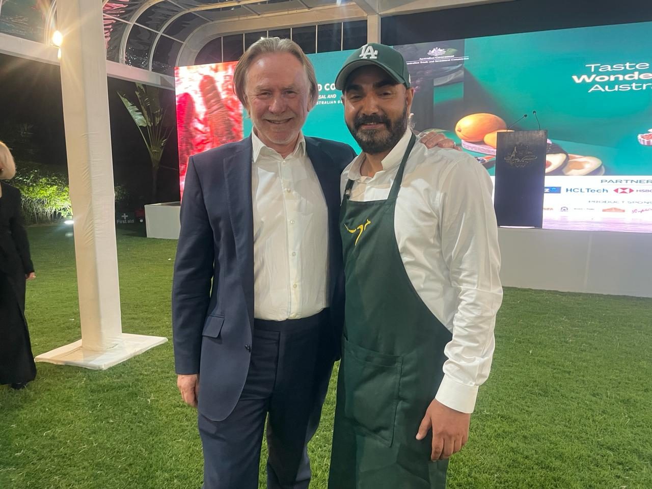 Chef Raman Kohli meeting an international guest
